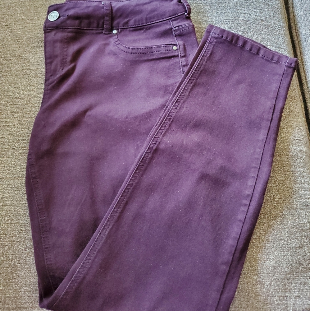Maurices Plum Purple Denim Jeggings